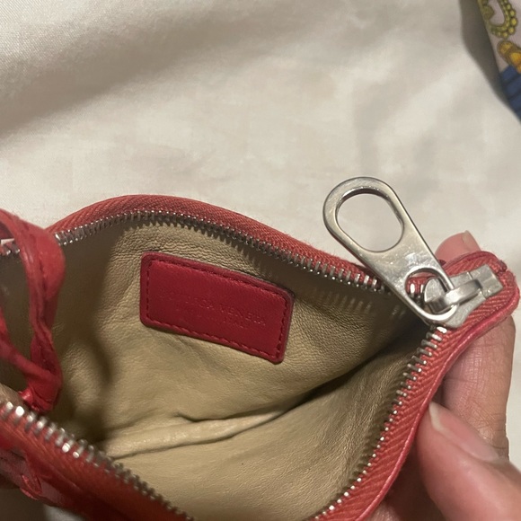Bottega Veneta Red Key/Card/Coin/Cash Pouch - Picture 9 of 9